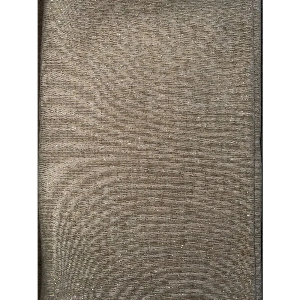 Rachel Ashwell Neutral Beige Gold Metalluc Shimmer Tablecloth!
